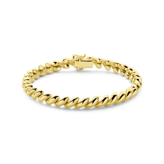 armband san marco 6,6 mm 19 cm 14K geelgoud