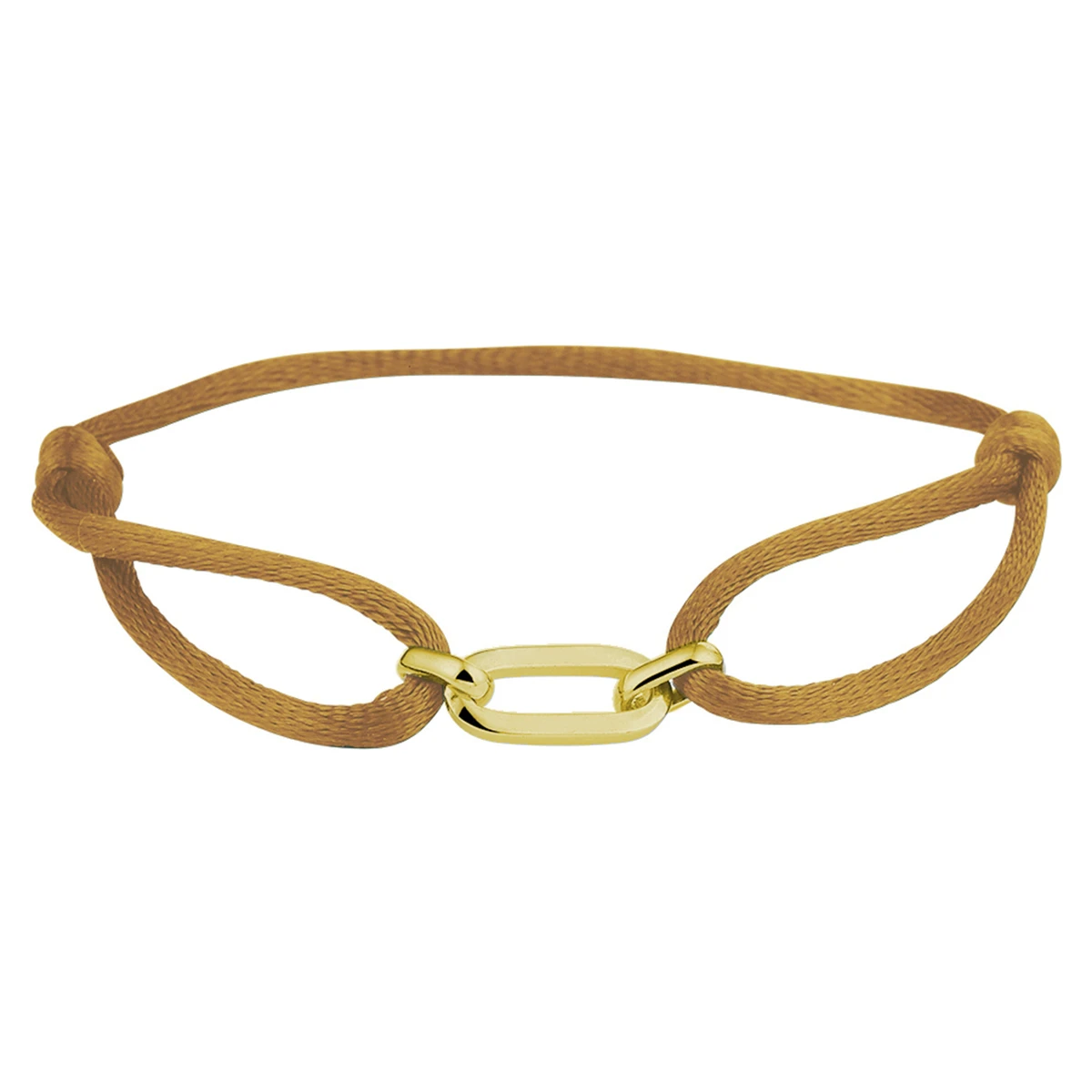 armband satijn zilver verguld (met rubber/nylon/etc)