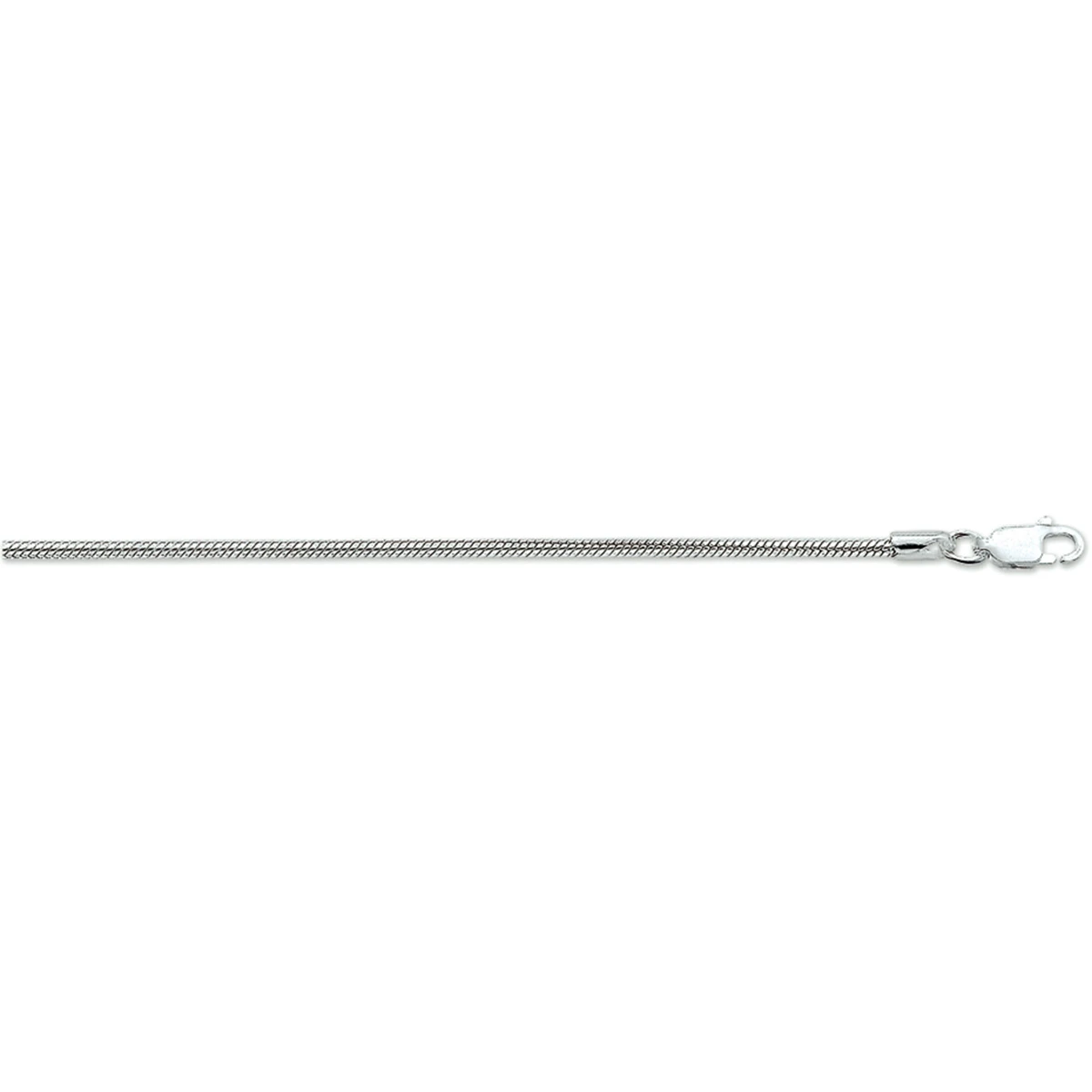 armband slang rond 2,0 mm zilver wit