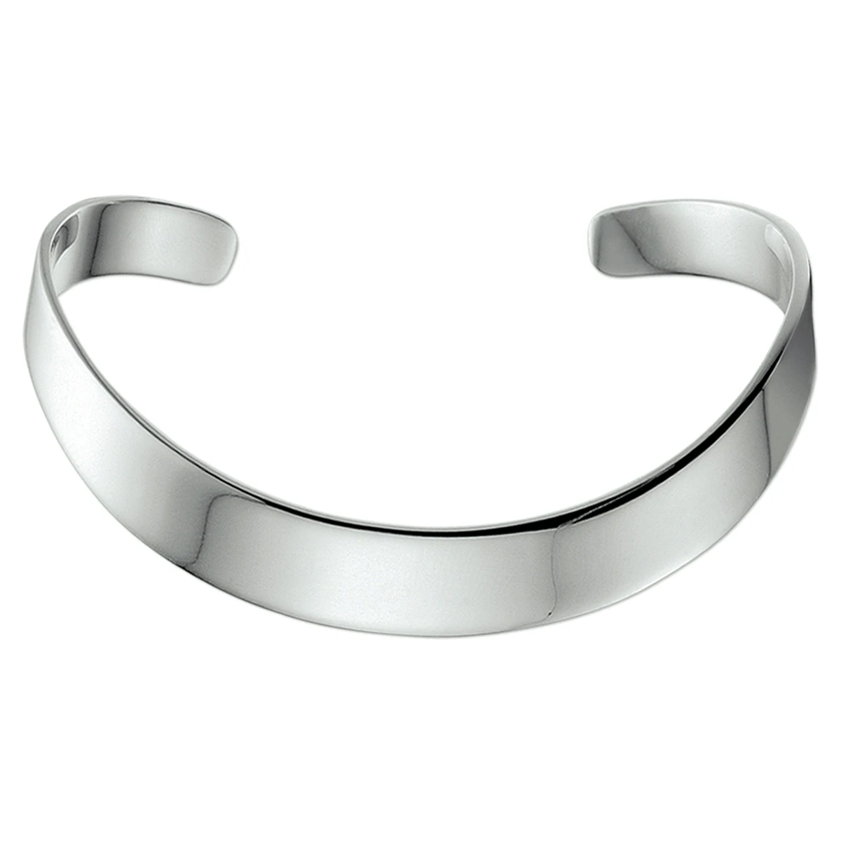 armband spang 9 mm zilver wit