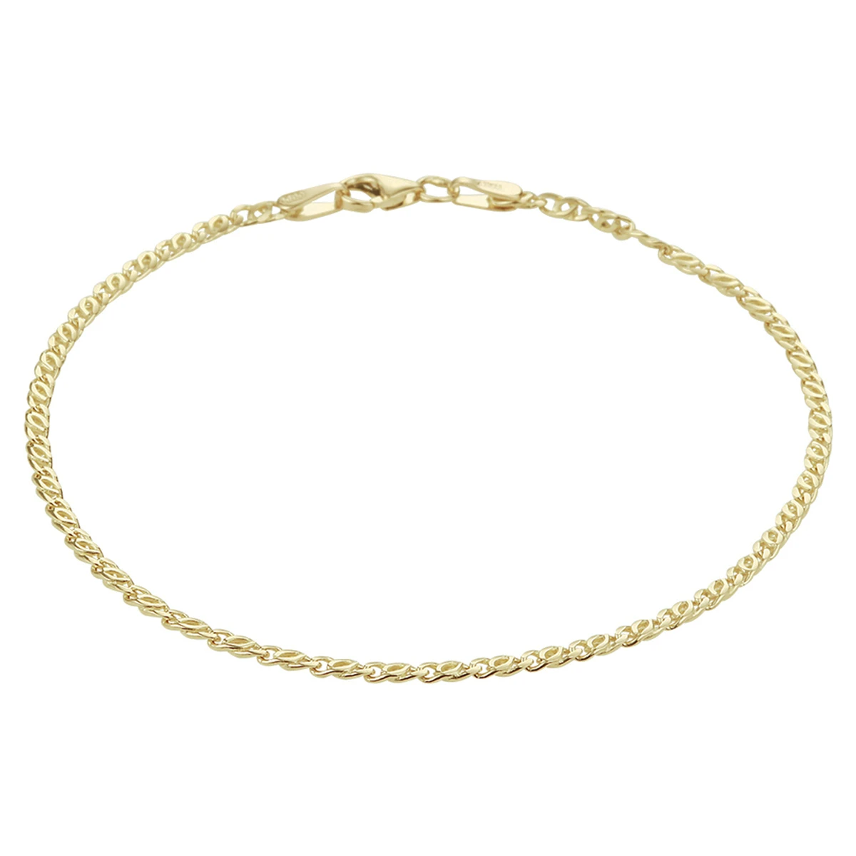 armband valkenoog 1,9 mm 14K geelgoud