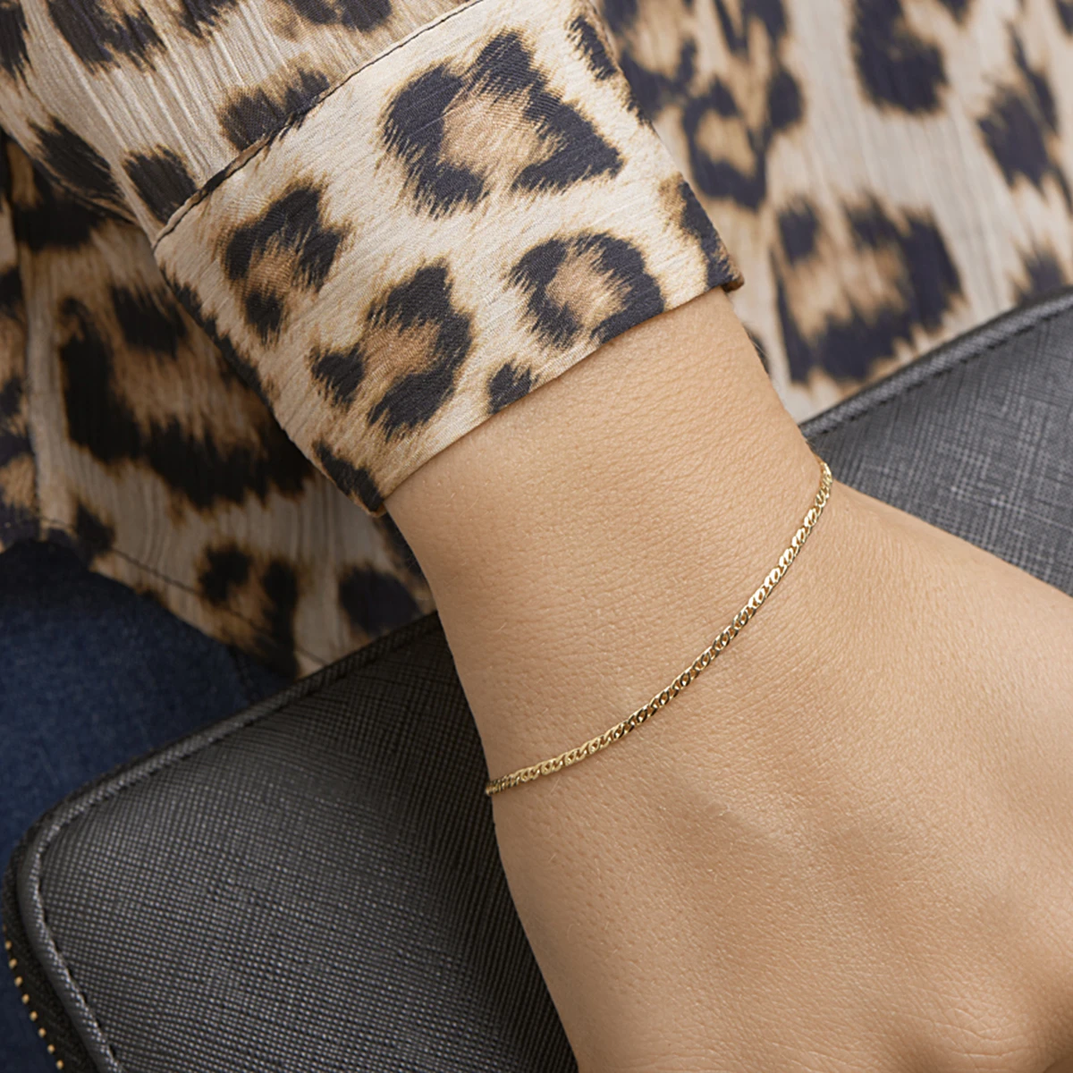armband valkenoog 1,9 mm 14K geelgoud