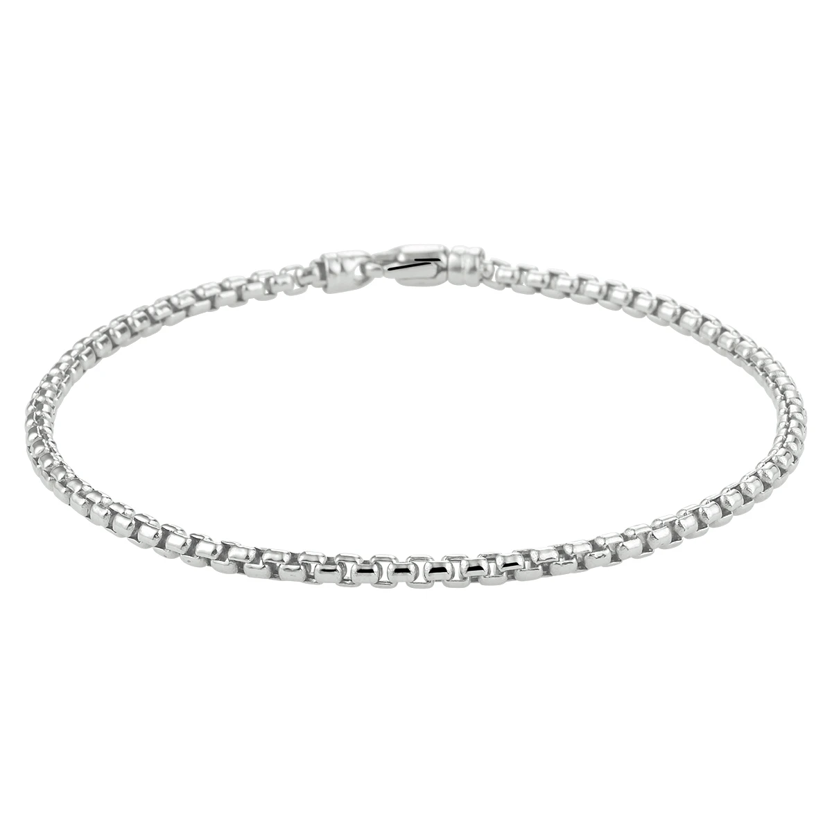 armband venetiaans bol 2,5mm 19 cm 14K witgoud