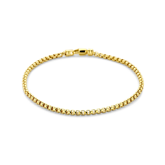 armband venetiaans bol 2.5 mm 14K geelgoud
