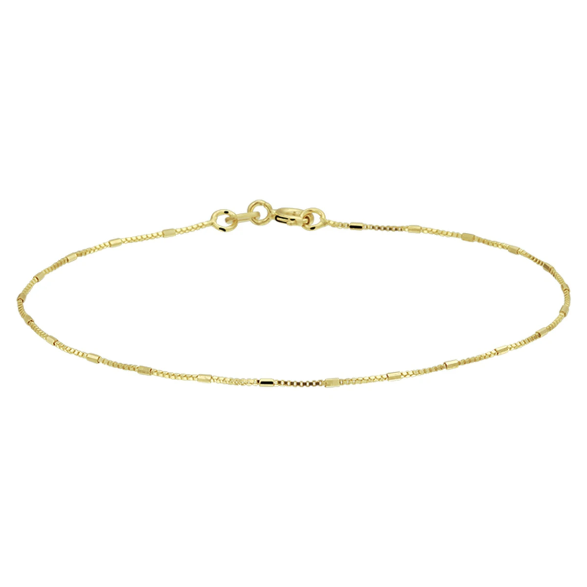 armband venetiaans en staafjes 0,9 mm 16,5 - 17,5 - 18,5 cm 14K geelgoud