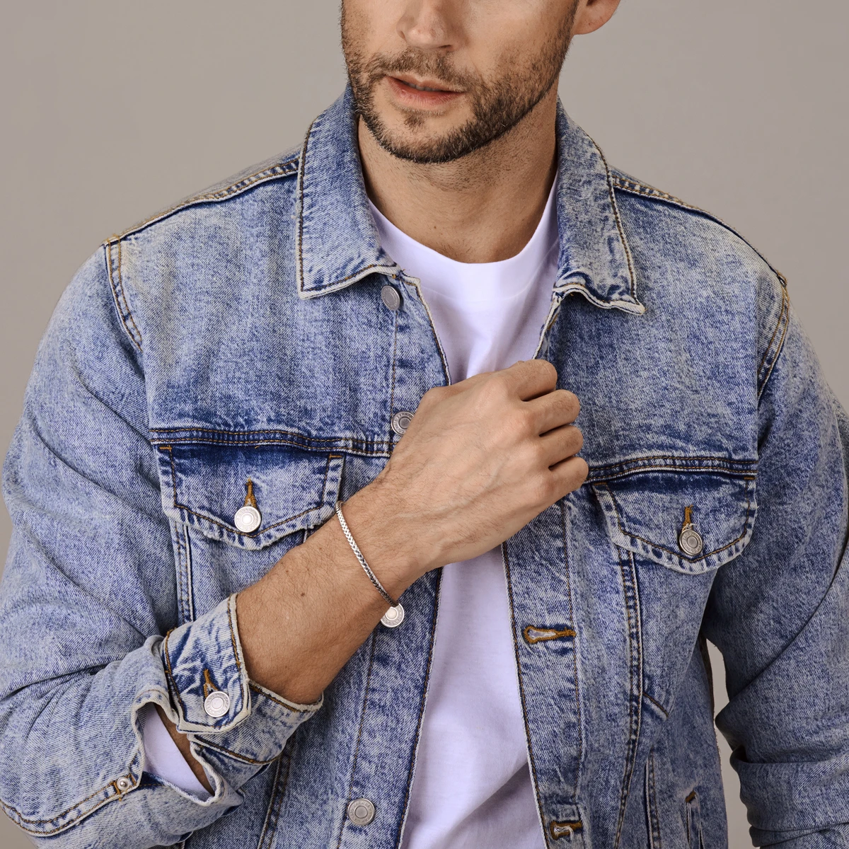 armband vossestaart 2,8 mm zilver gerhodineerd