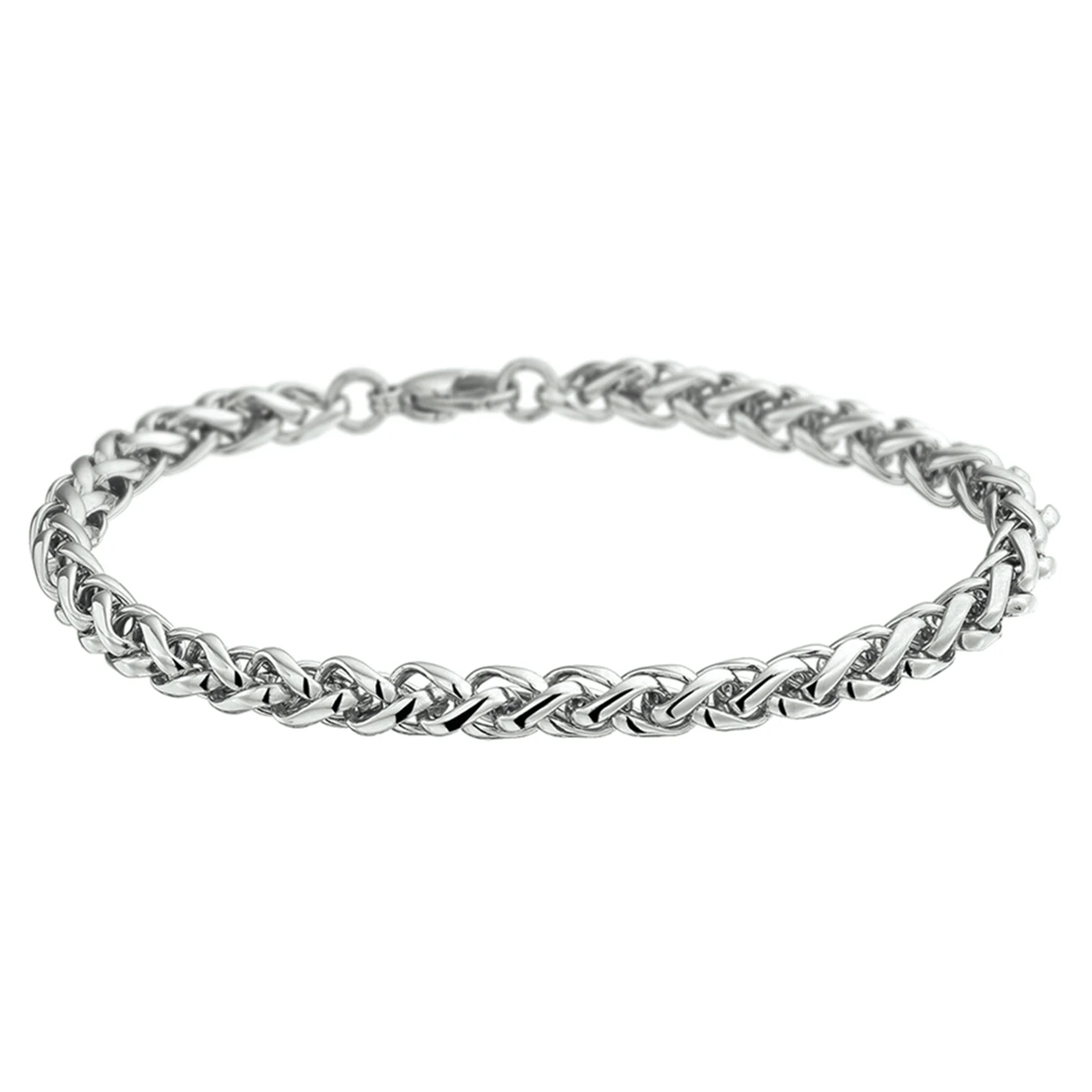 armband vossestaart 4,5 mm 19 cm edelstaal