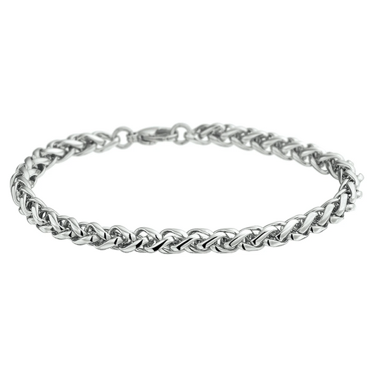armband vossestaart 4,5 mm 19 cm edelstaal