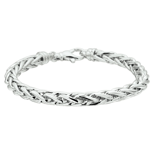 armband vossestaart 6,0 mm zilver gerhodineerd