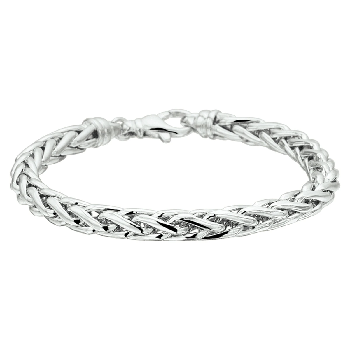 armband vossestaart 6,0 mm zilver gerhodineerd