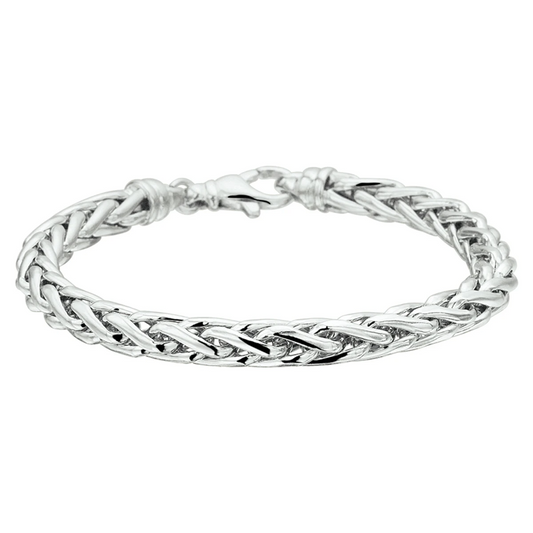 armband vossestaart 6,0 mm zilver gerhodineerd