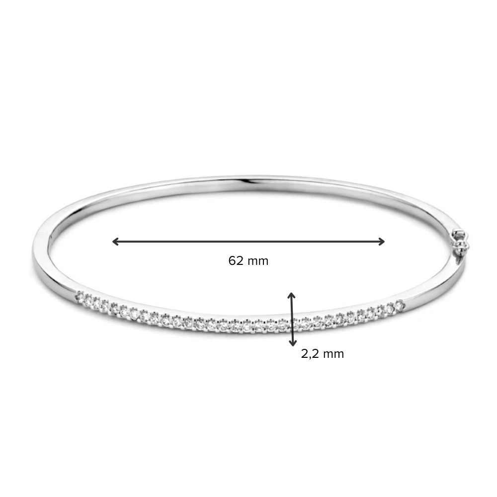Armband witgoud briljant 0,51 crt.