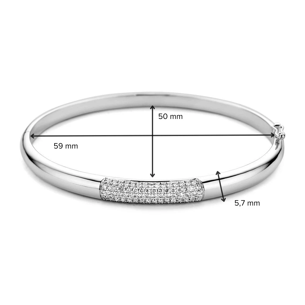 Armband witgoud briljant 0,72 crt.