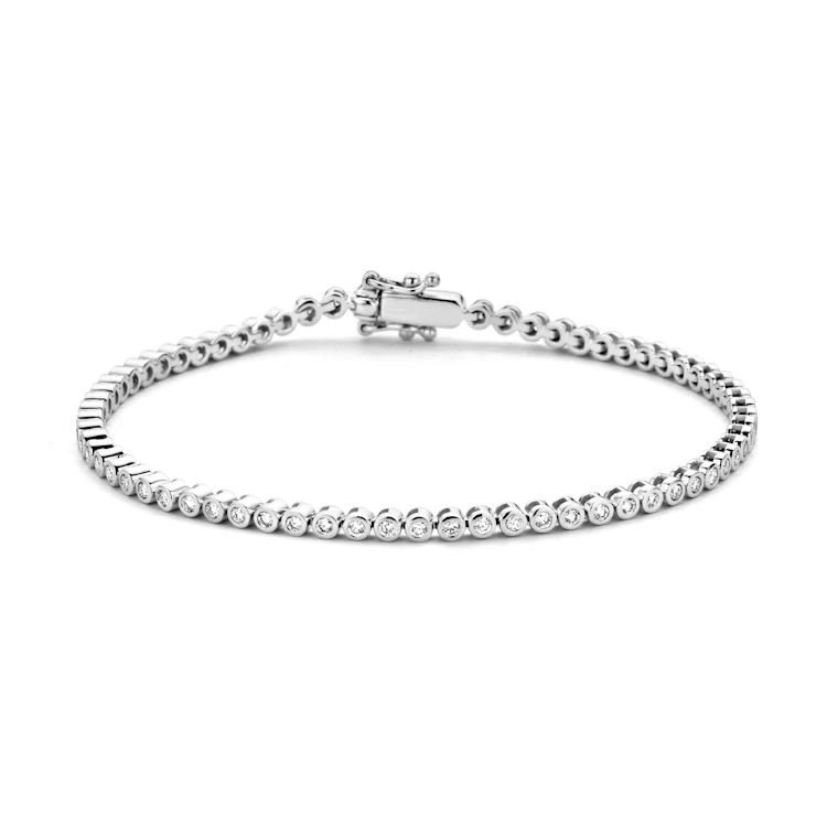 Armband witgoud briljant 1,00 crt.
