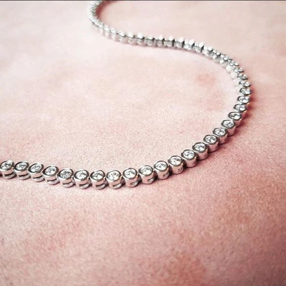 Armband witgoud briljant 1,00 crt.
