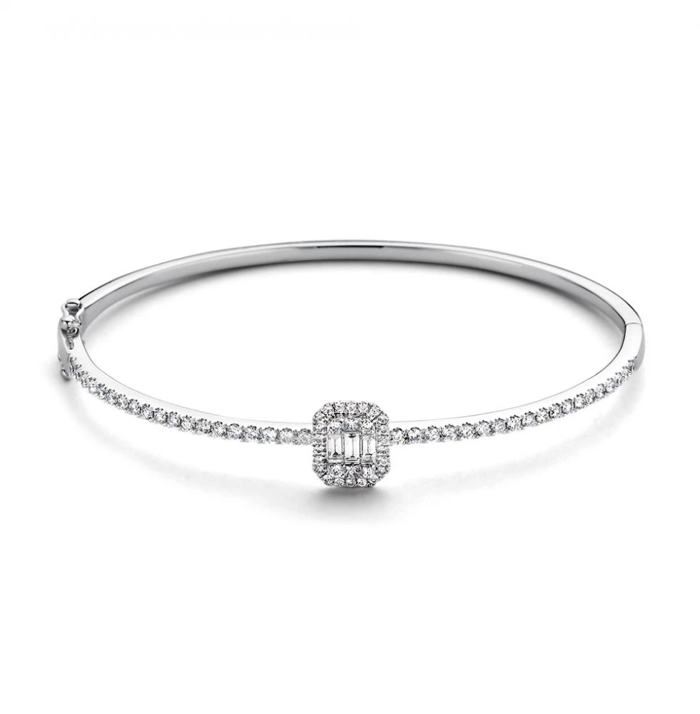 Armband witgoud briljant 1,18 crt.