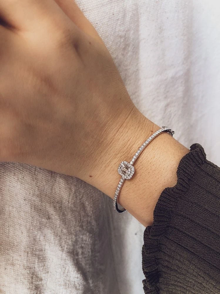 Armband witgoud briljant 1,18 crt.