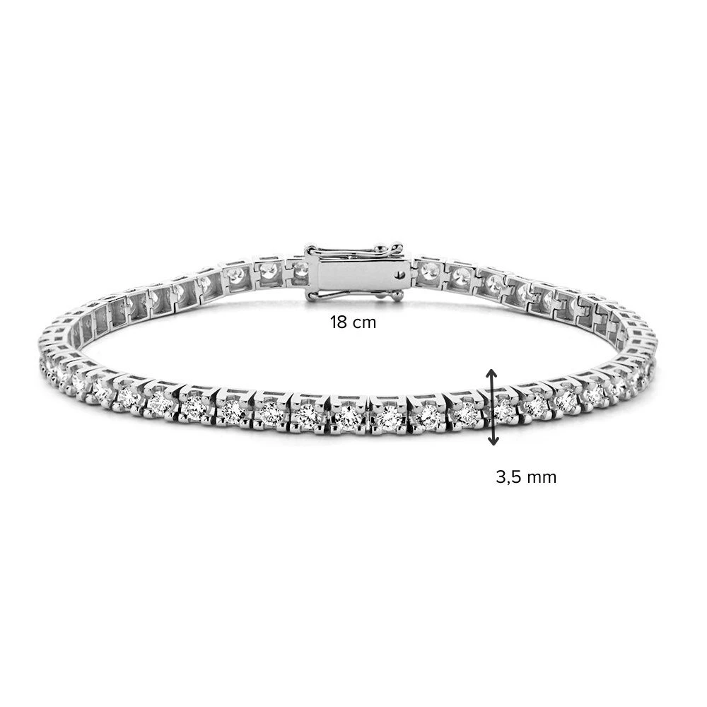Armband witgoud briljant 3,00 crt.