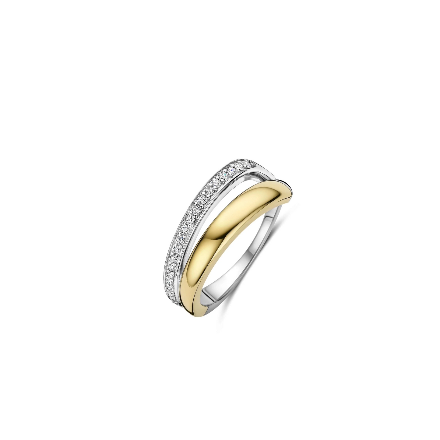 Asymmetric Open Zirkonia Ring