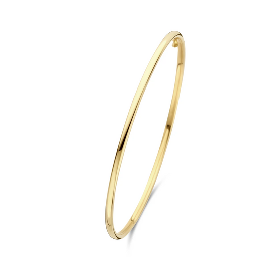 bangle dop ovale buis 2,4 mm 60 x 52 mm 14K geelgoud