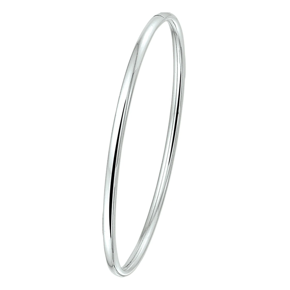 bangle dop ovale buis 3 x 60 mm zilver wit