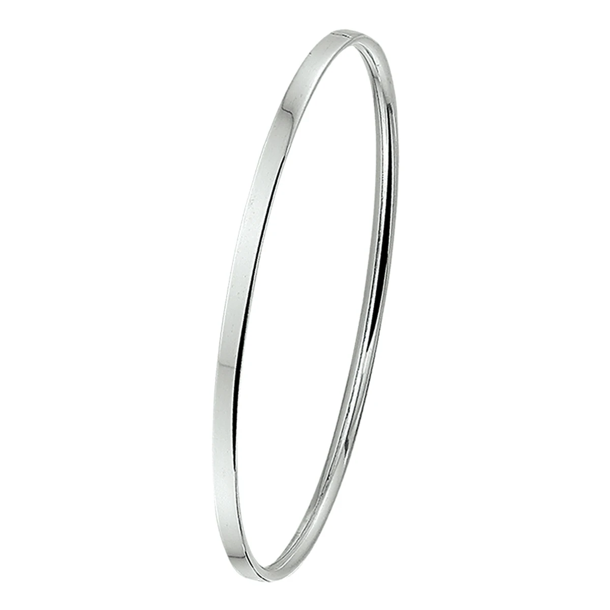 bangle dop vlakke buis 3 x 60 mm zilver wit