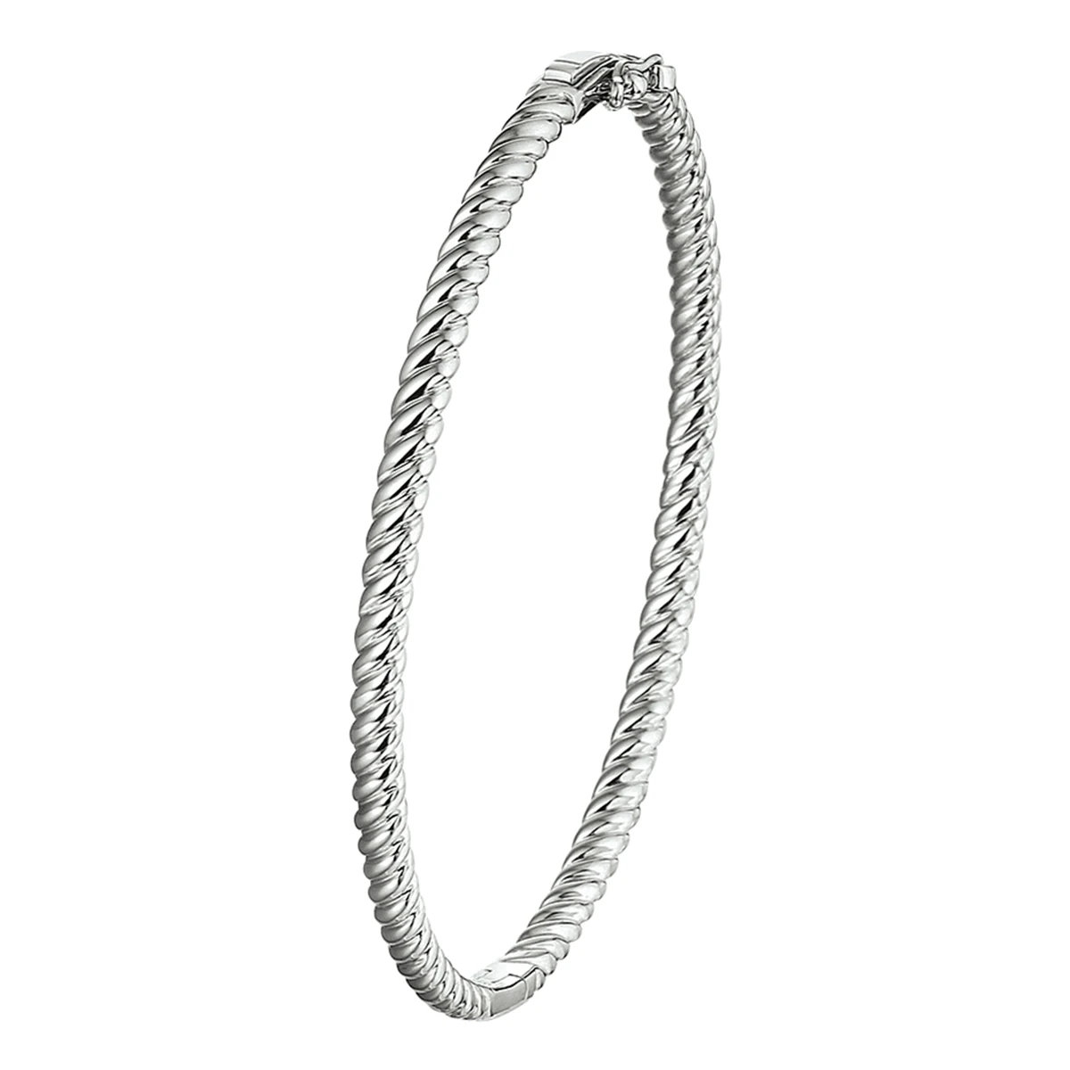 bangle scharnier 4,0 x 60 mm zilver gerhodineerd