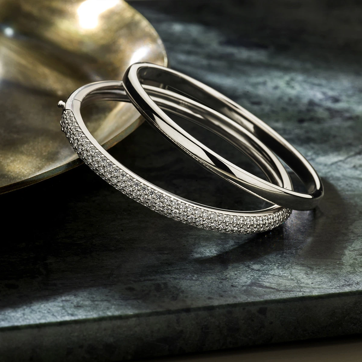 bangle scharnier 5 mm bolle buis zilver gerhodineerd
