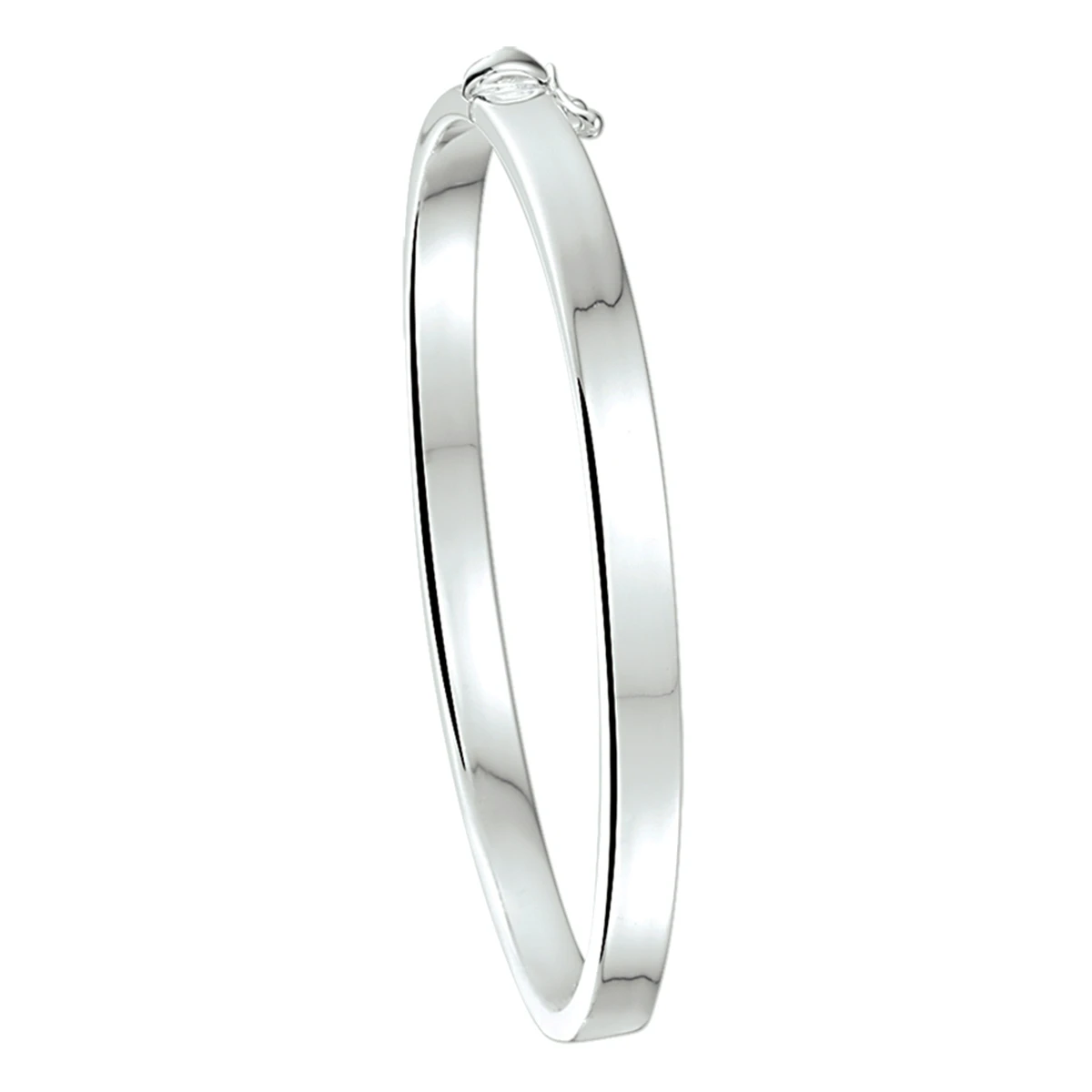 bangle scharnier 5 mm vlakke buis zilver wit