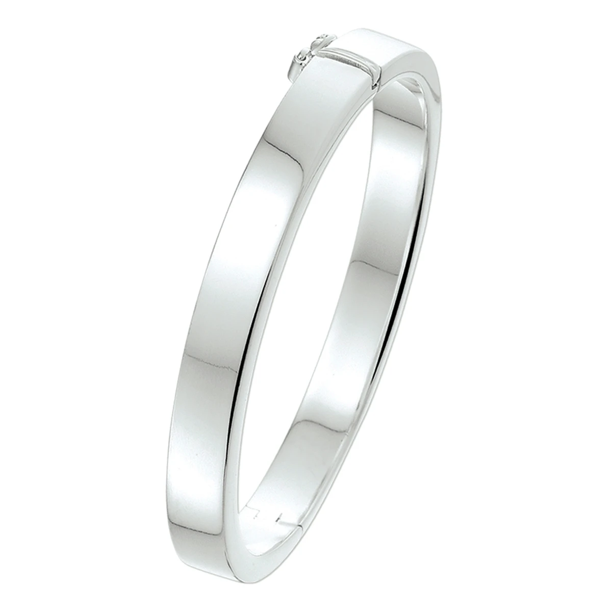 bangle scharnier 8 mm vlakke buis zilver wit