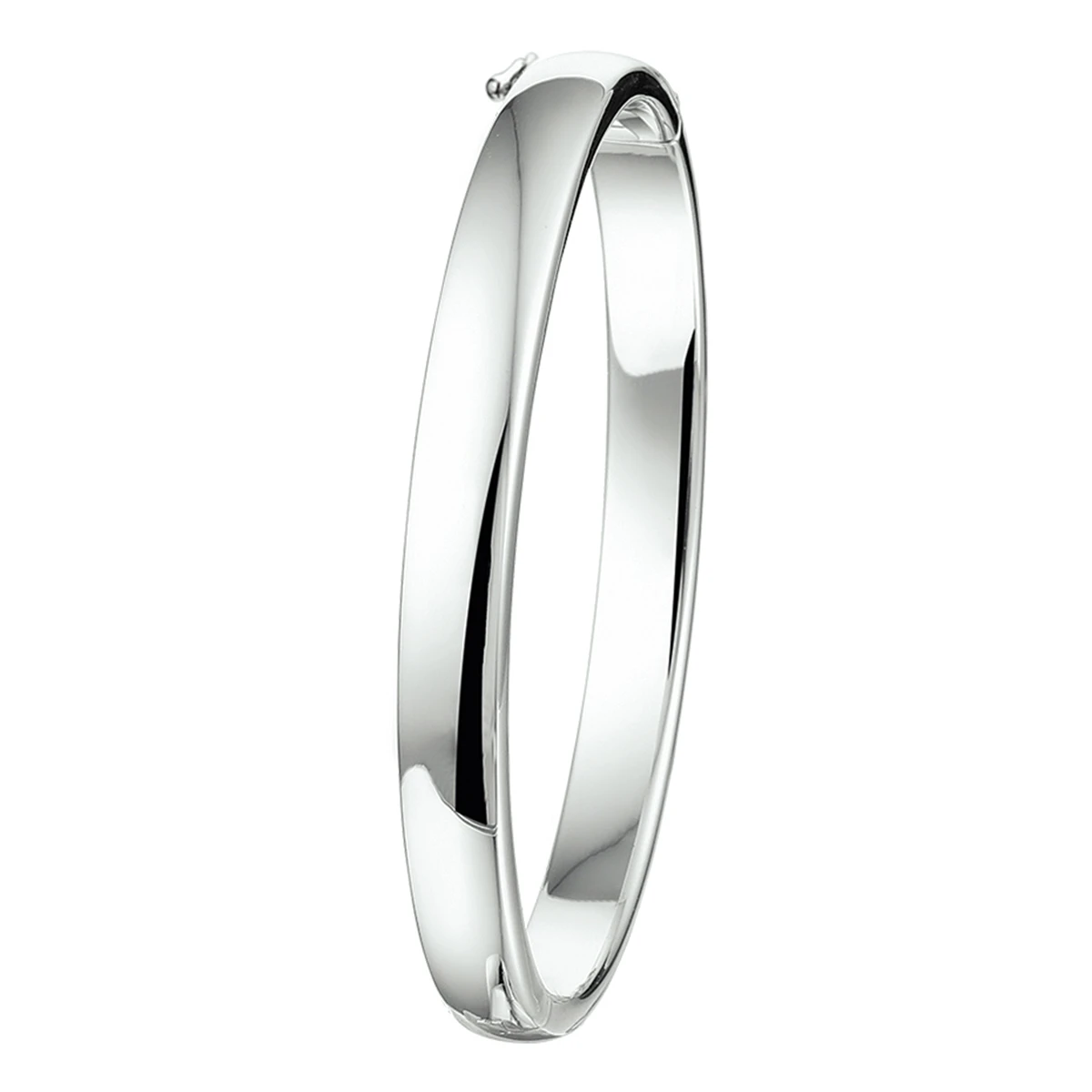 bangle scharnier bolle buis 7 x 60 mm zilver gerhodineerd