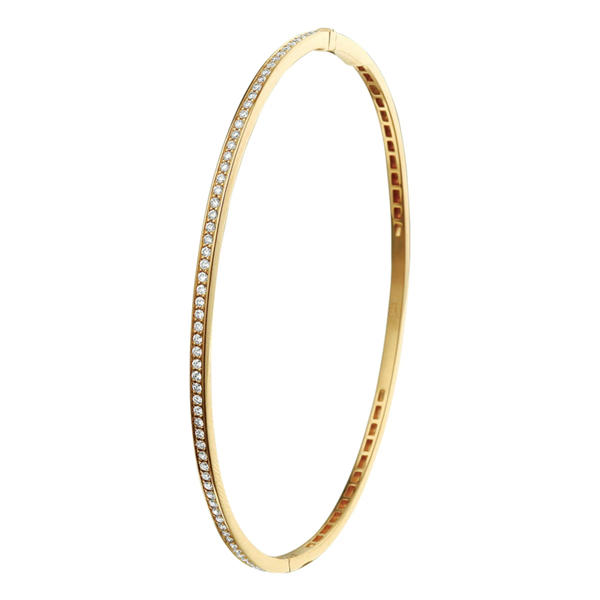 bangle scharnier diamant 0.44ct h si 14K geelgoud
