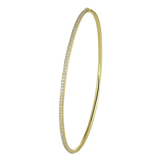bangle scharnier diamant 0.50ct h si 2,0 x 60 mm 14K geelgoud