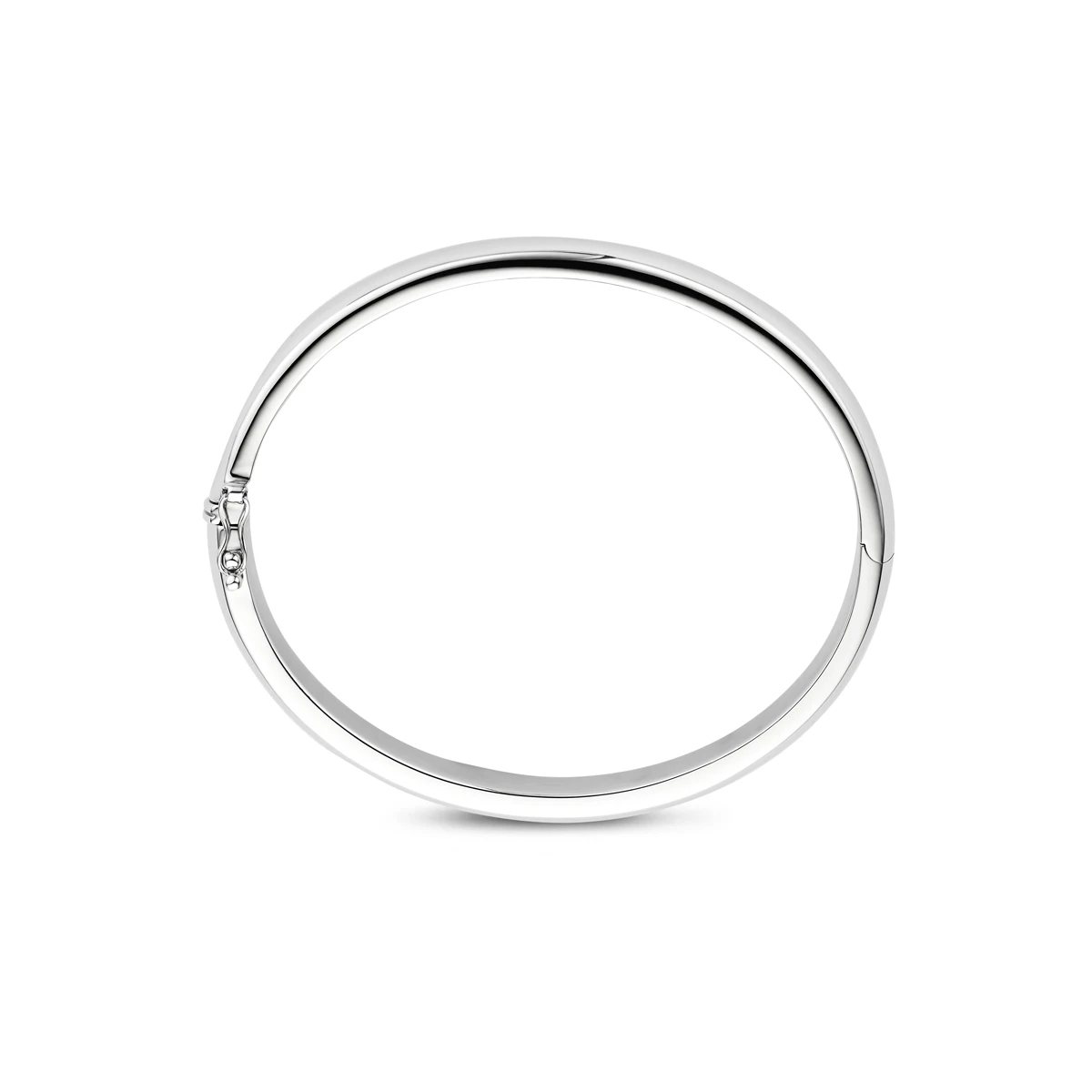 bangle scharnier massief 10 x 60 mm zilver gerhodineerd