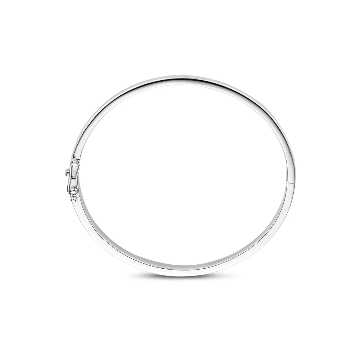 bangle scharnier massief 6 mm zilver gerhodineerd