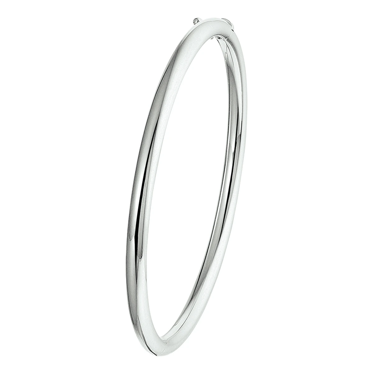 bangle scharnier ronde buis 4 x 60 mm zilver gerhodineerd
