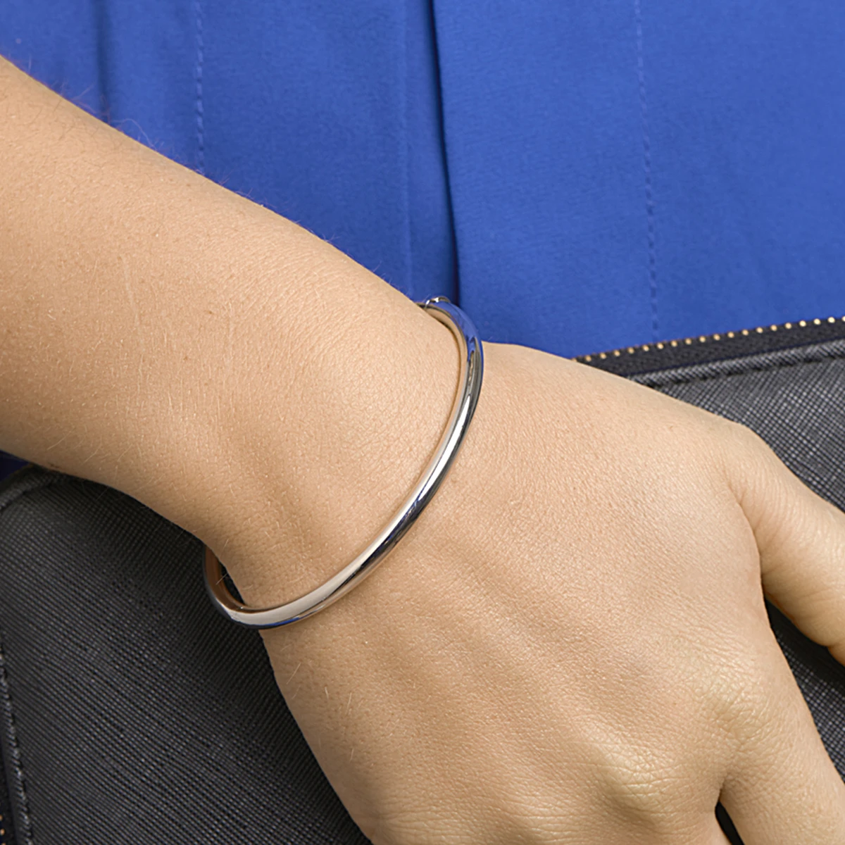 bangle scharnier ronde buis 4 x 60 mm zilver gerhodineerd