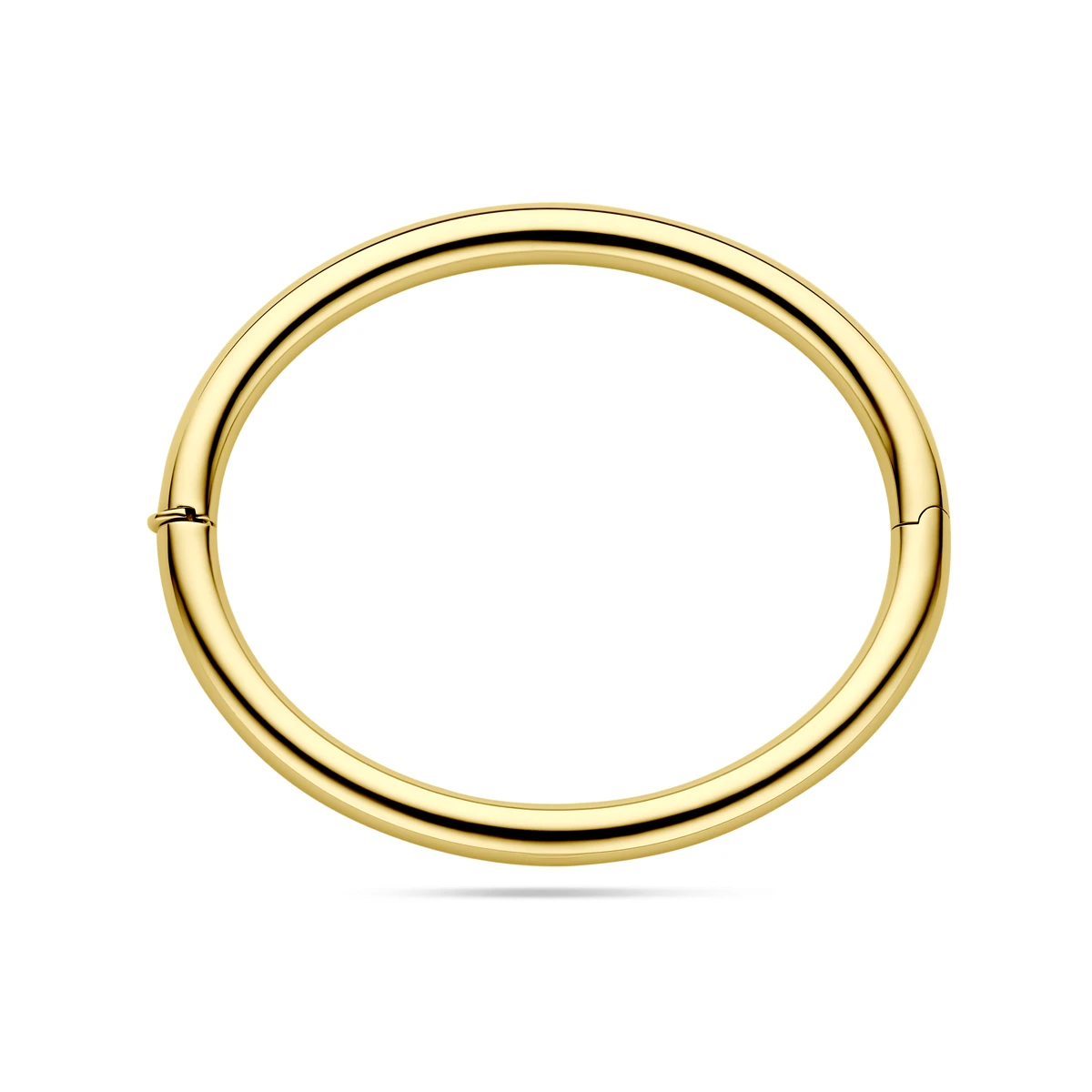 bangle scharnier ronde buis 6 x 60 mm 14K geelgoud