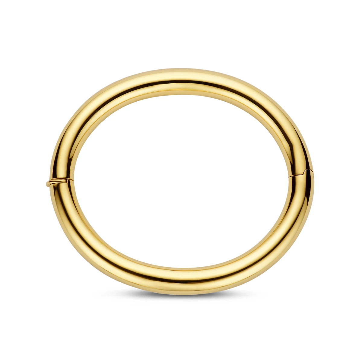 bangle scharnier ronde buis 8 x 60 mm 14K geelgoud