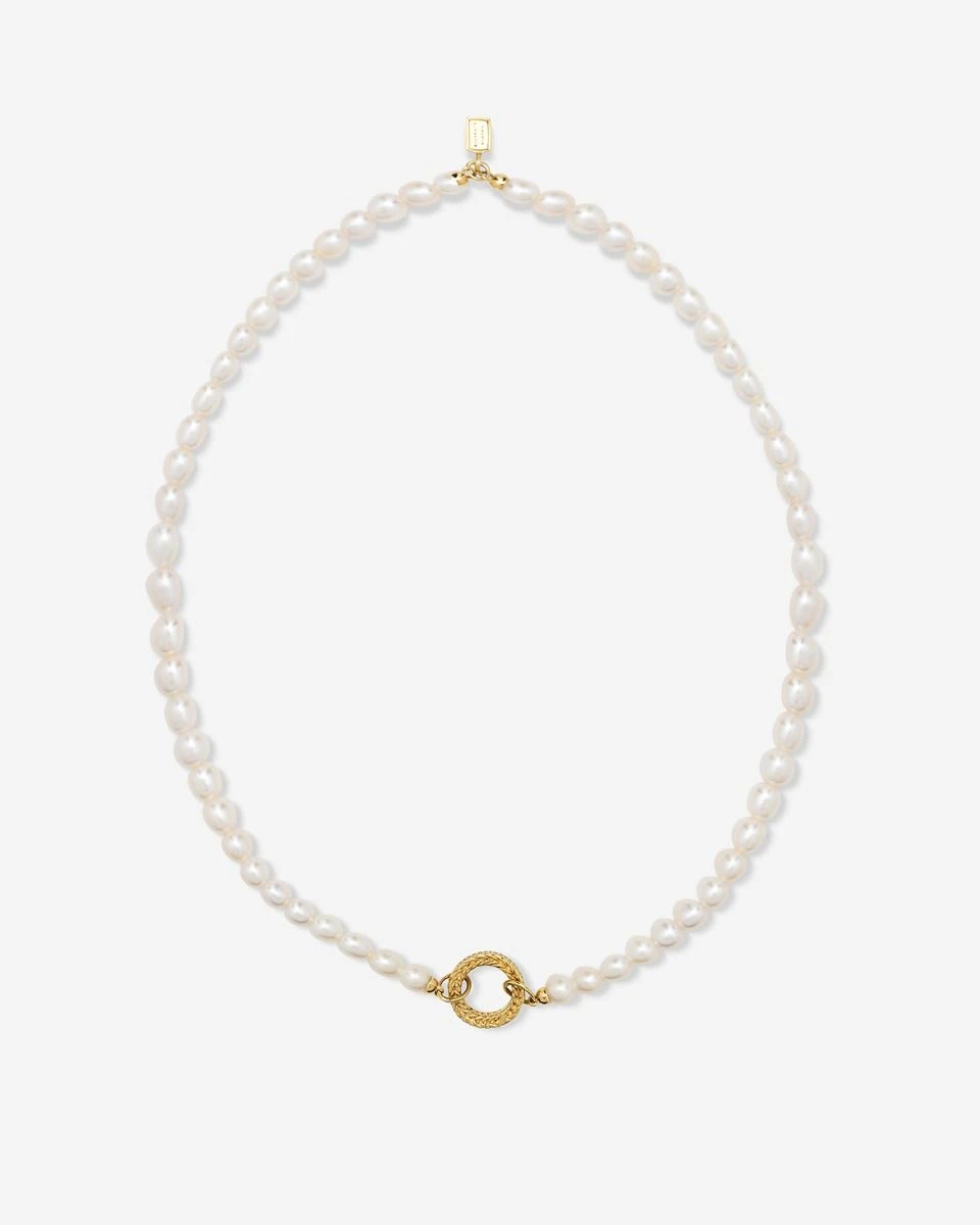 032GV 50cm - Necklace Barbara XS Pearl Gold Vermeil
