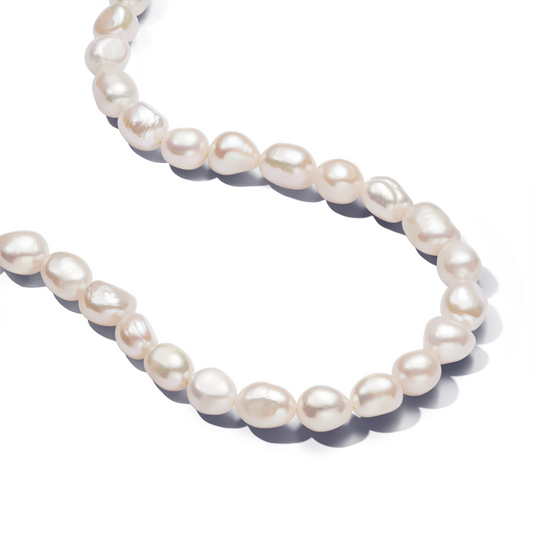 Barok Behandelde Gecultiveerde Parelketting met T-sluiting