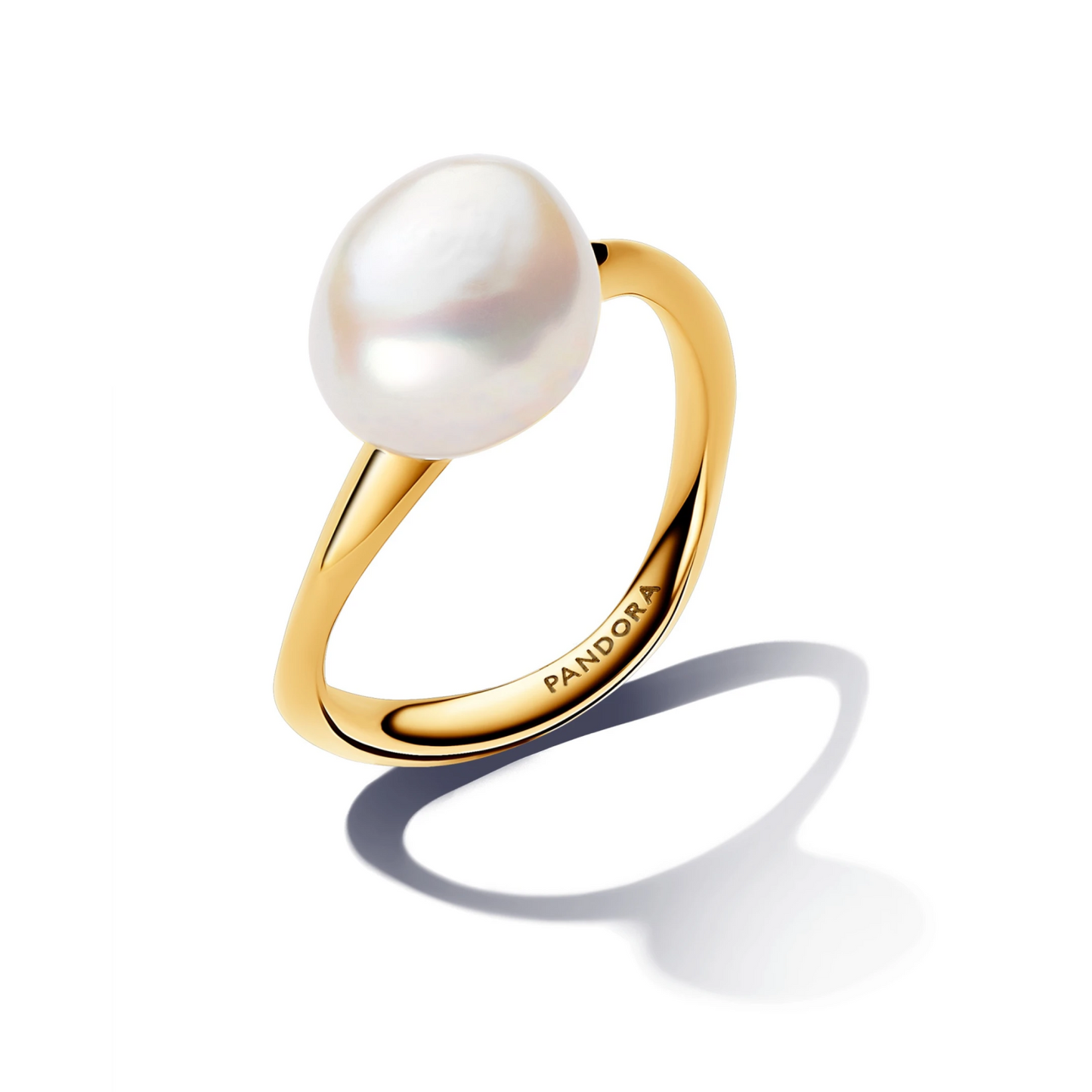 Barok Behandelde Gecultiveerde Zoetwaterparel Ring