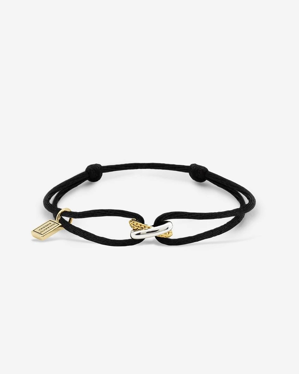 005GV one - Cord Bracelet Ben Gold Vermeil