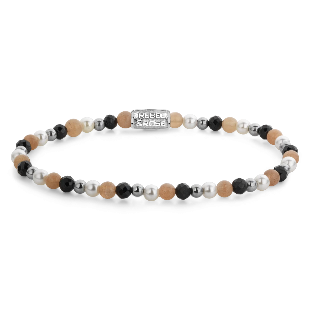 Black Glam Rocks Party silver-coloured - 4mm M