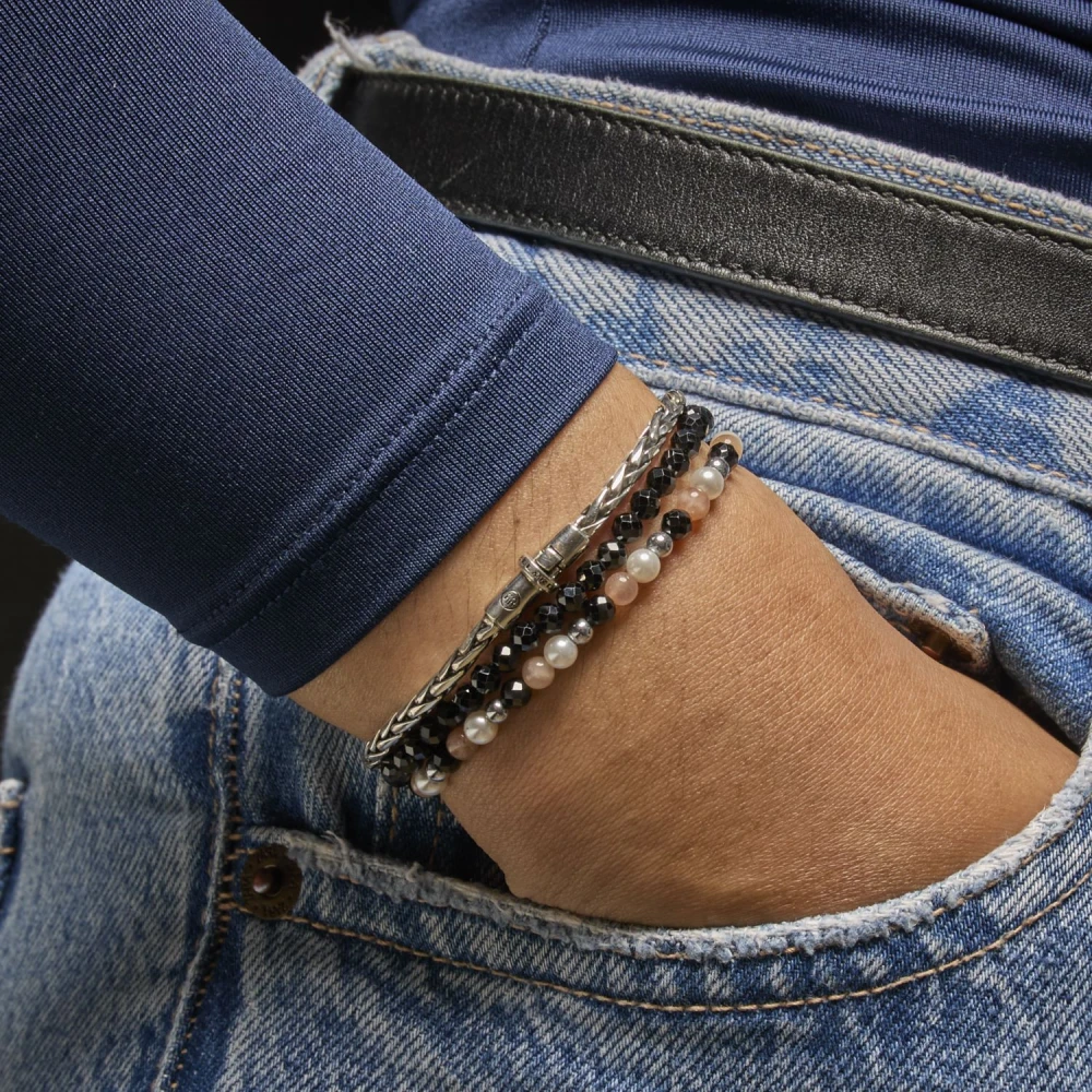 Black Glam Rocks silver-coloured - 4mm S --