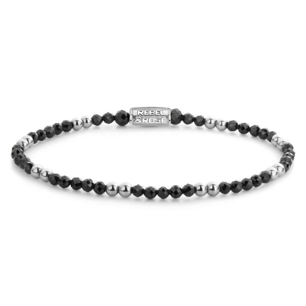 Black & Silver-coloured Glam Rocks - 3mm S