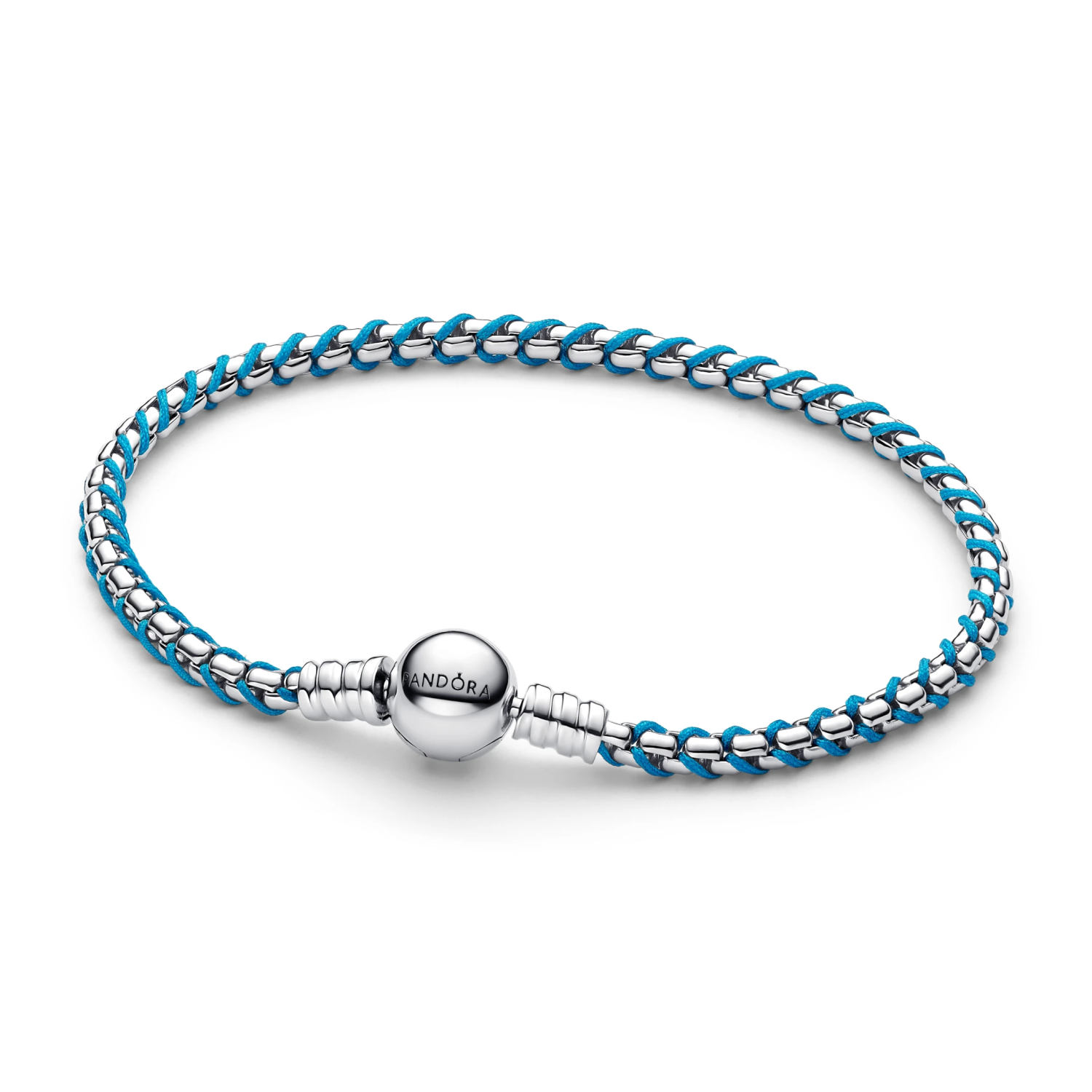 Blauw Koord Snake Chain armband