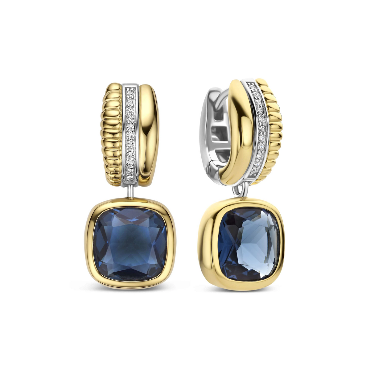 Blauwe Cushion Structure Hoops