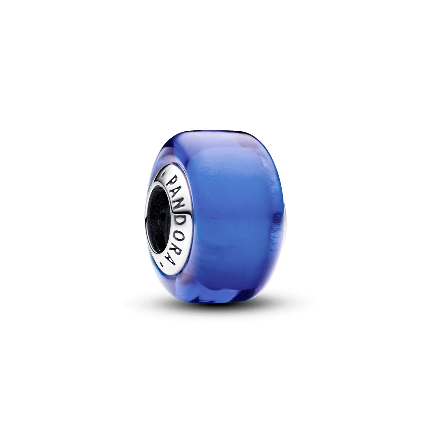 Blauwe minibedel van muranoglas