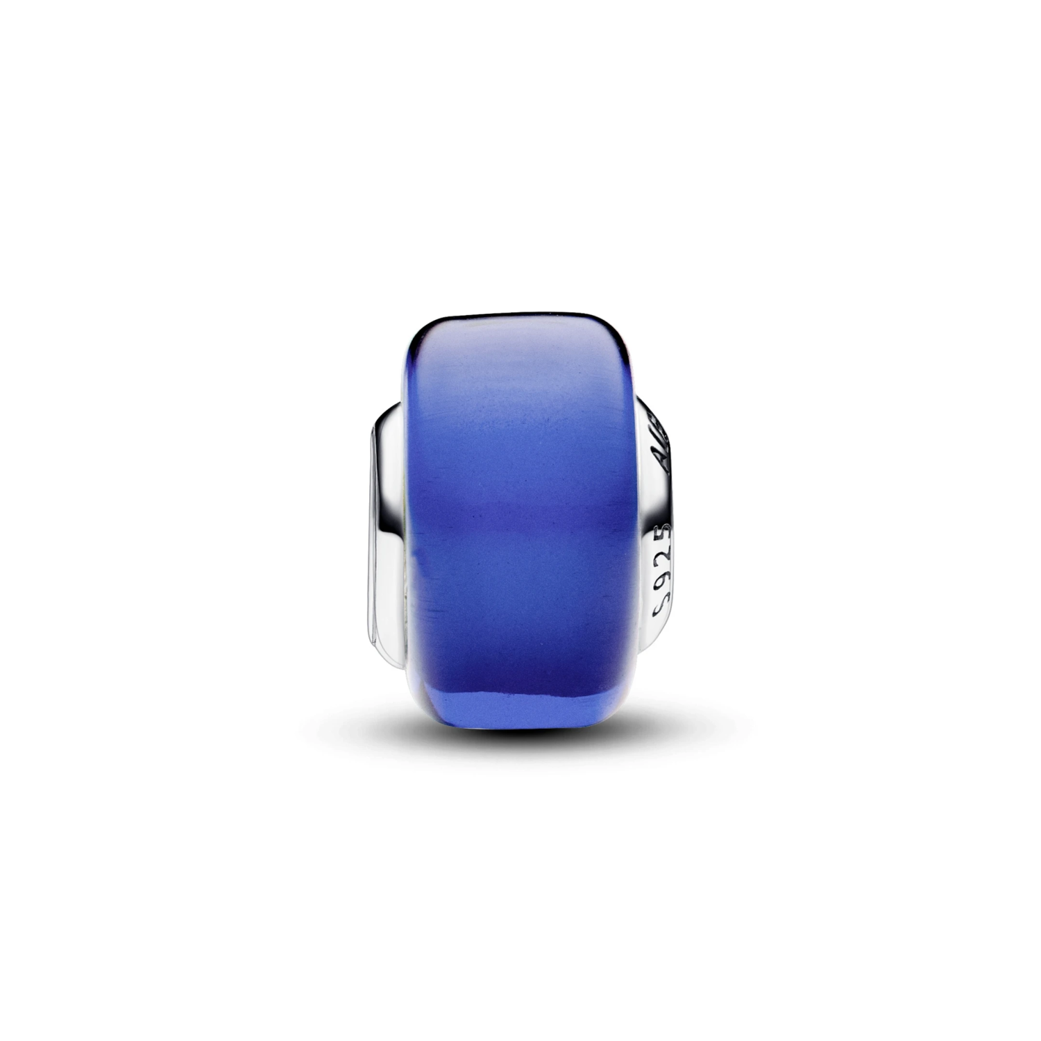 Blauwe minibedel van muranoglas